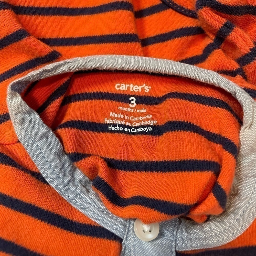🐶Carters size 3 months set of 2 boys long sleeve onesie and long sleeve shirt🐶 - Picture 7 of 7
